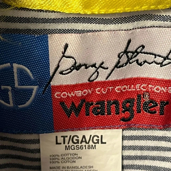 Men’s Wrangler Button Down Shirt Size Large - Picture 3 of 6